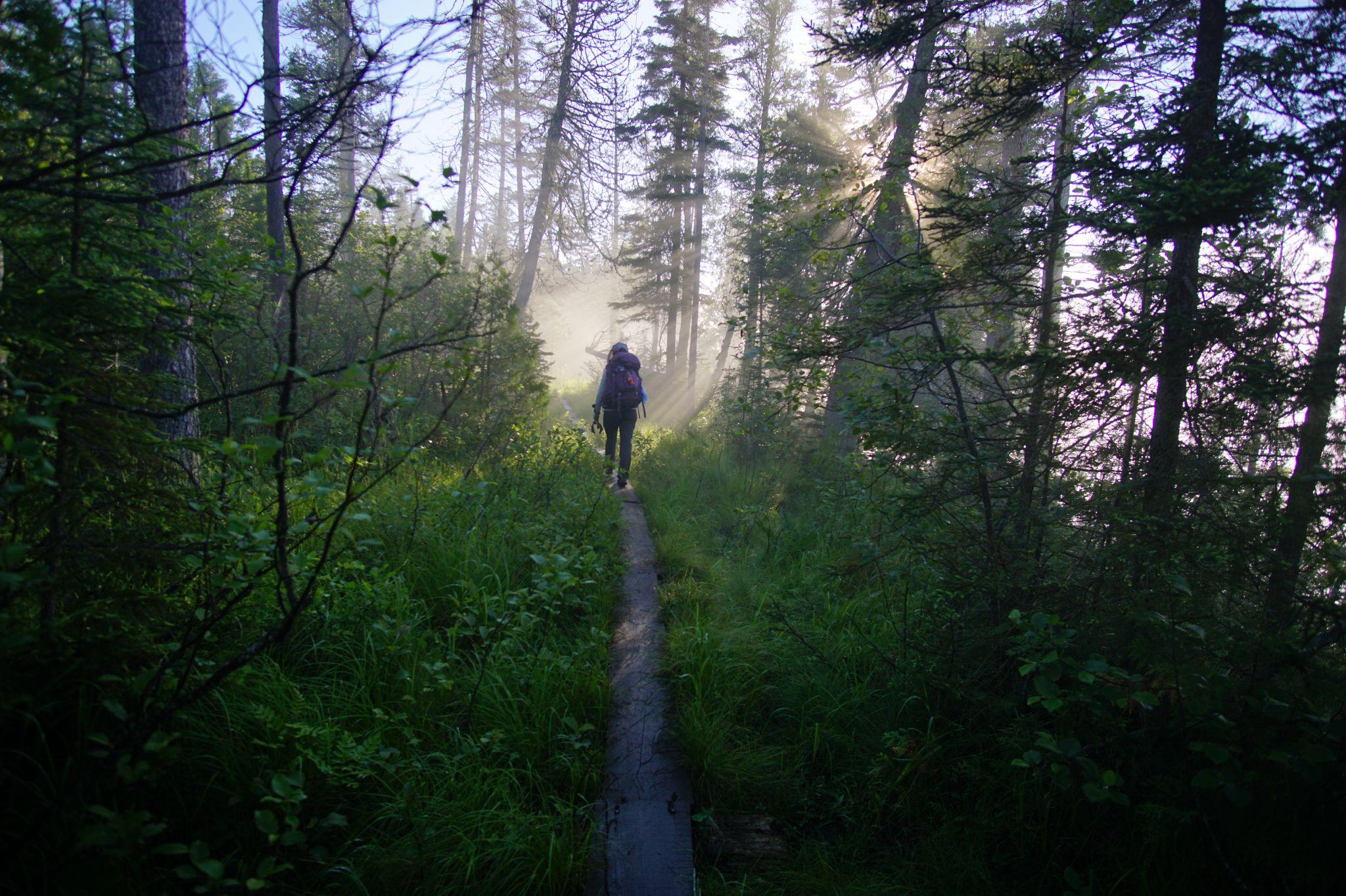 And shining on our remaining miles into Rock Harbor.